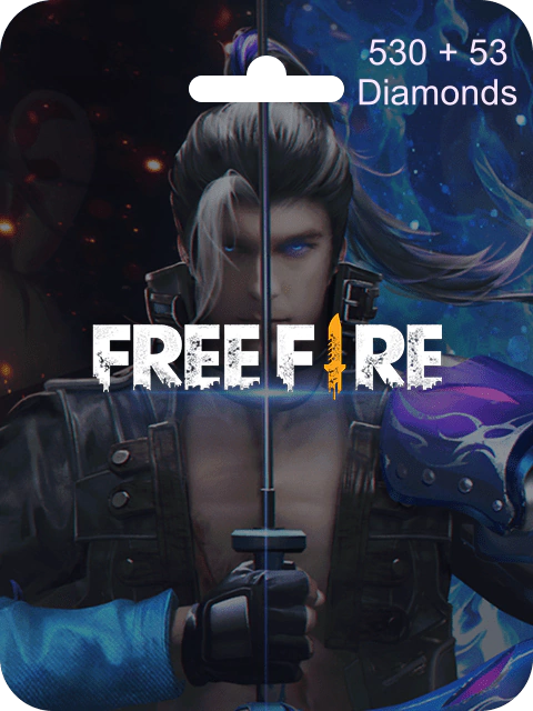 Tarjeta 530+ 53 Free Fire Diamonds Pin (Global)